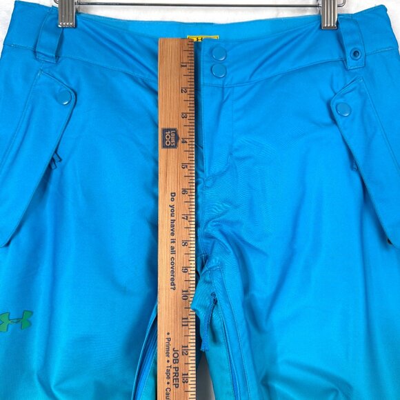 Under Armour Storm Primaloft Ombre Snowboard Ski Snow Flared Pants S Blue Green - Picture 9 of 11
